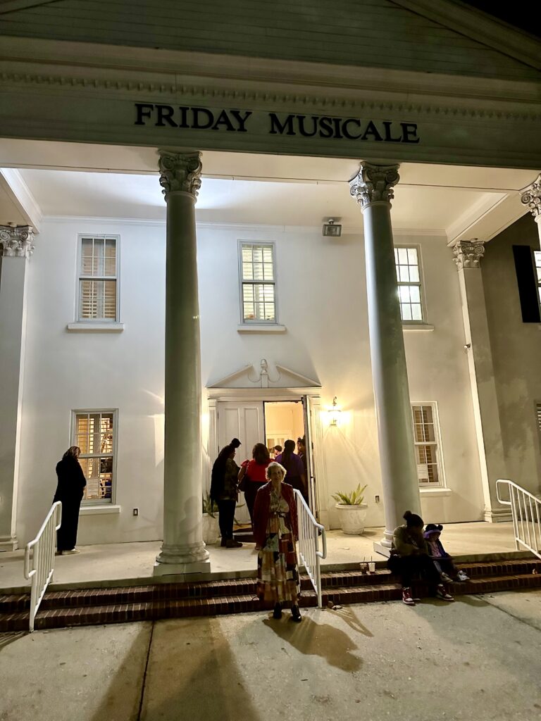 Friday Musicale, outside of venue